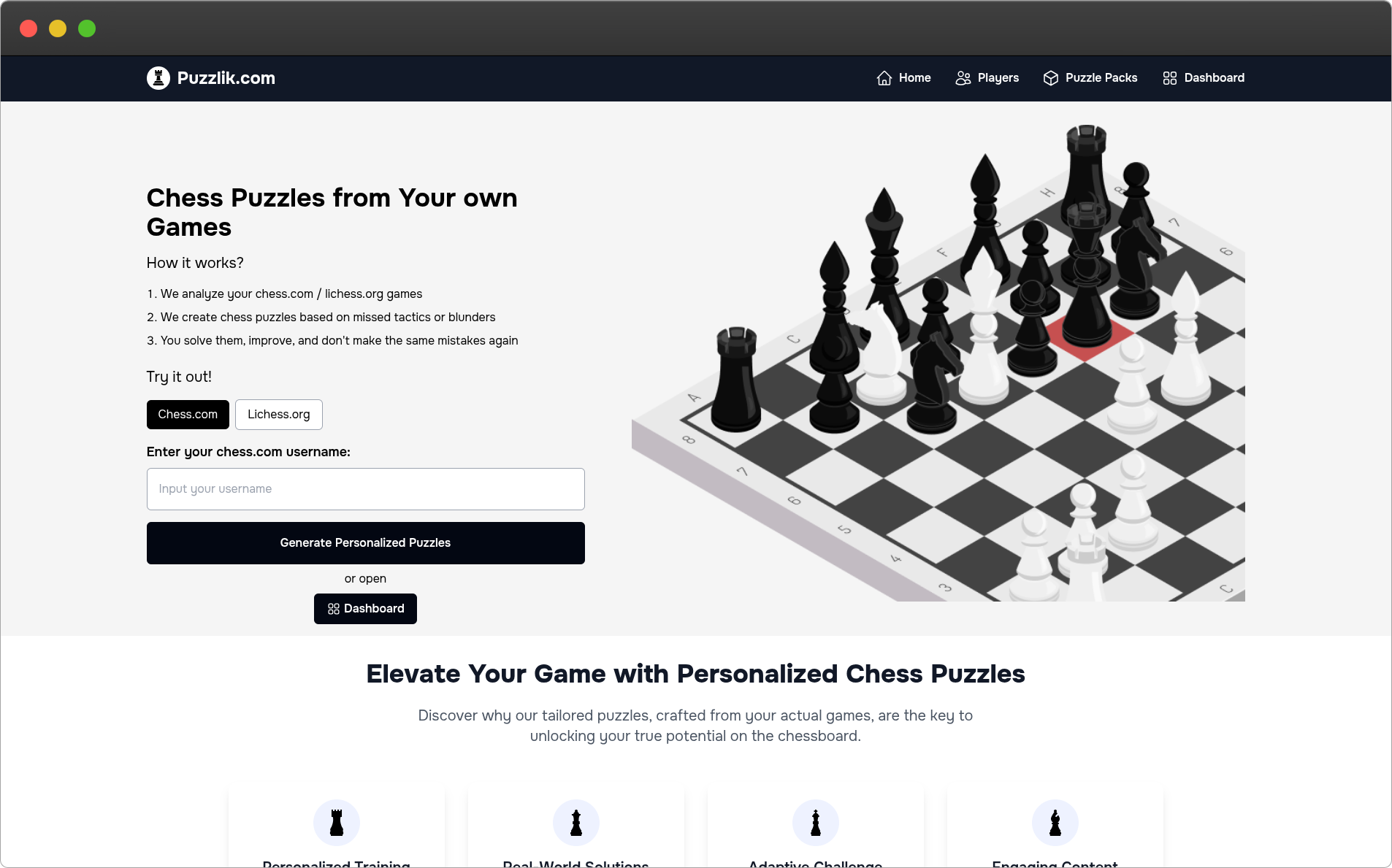 Chess Learning SaaS